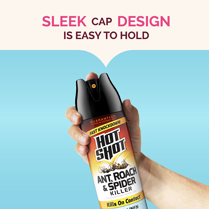 Ant, Roach & Spider Killer Crisp Linen Scent 17.5 oz Sleek Cap Design